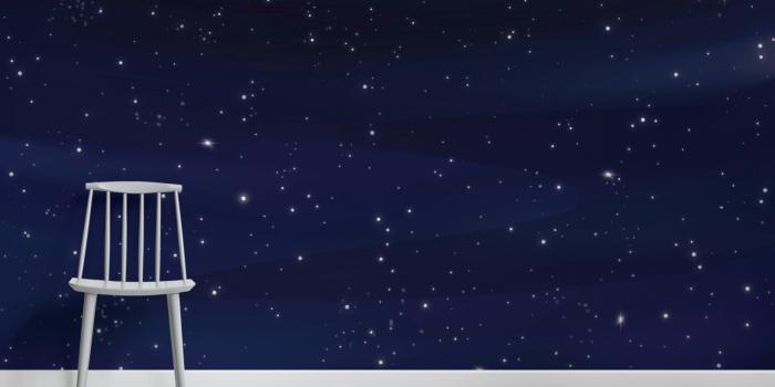 1640x1064 Dark Blue Night Sky Wallpaper Mural | Hovia