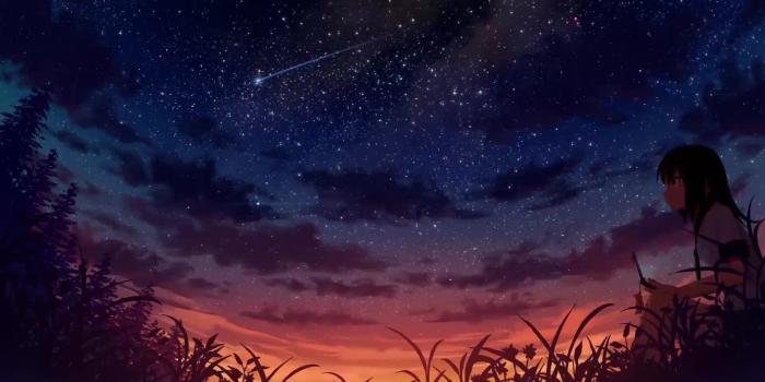 1920x1080 Anime Starry Night Sky Live Wallpaper