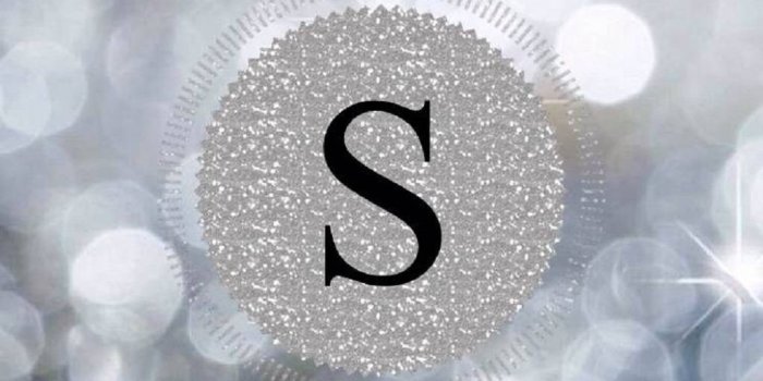 1026x1920 Aesthetic Grey Letter S Wallpaper