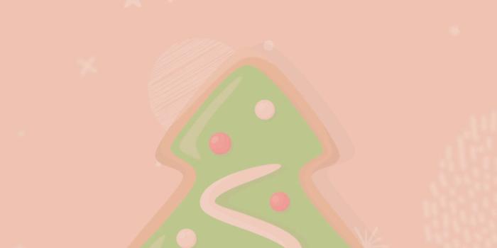 1181x2560 Whimsical Christmas Tree in Soft Pink