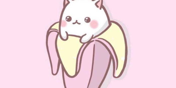 736x1308 Kawaii Cute Animals Banana Wallpaper