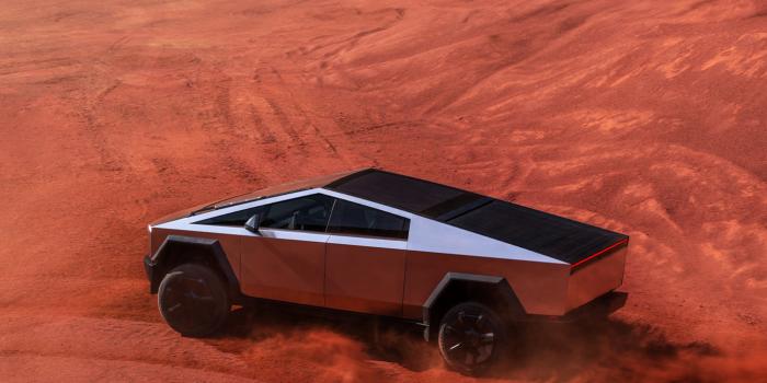 1420x3073 Rugged Tesla Cybertruck wallpapers for