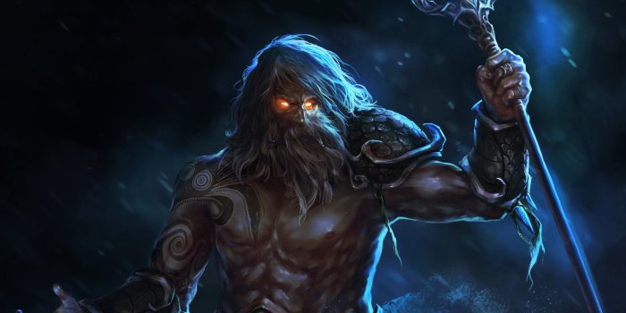 1920x1745 Fantasy Poseidon HD Wallpaper