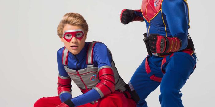 1439x1920 Henry Danger With Captain Man Wallpaper