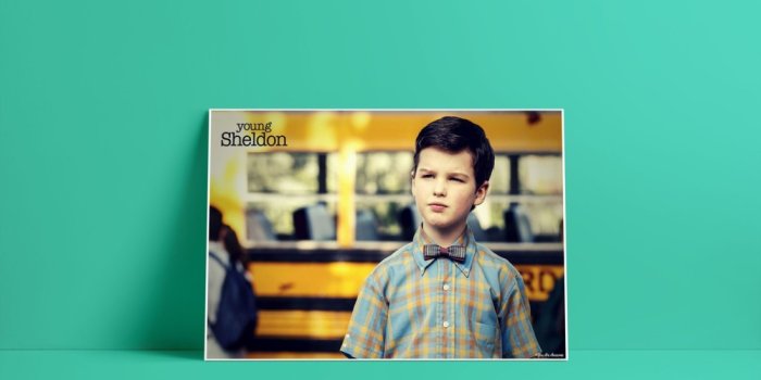 1100x770 Young Sheldon Poster (18inchx12inch