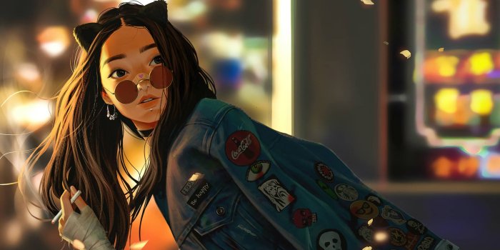 1920x1080 Download Cool Girl Smoking Wallpaper