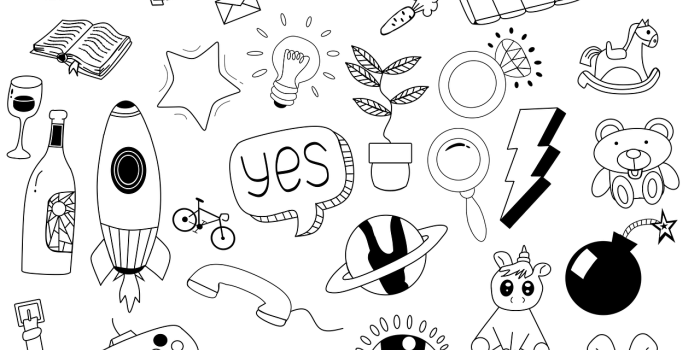 1280x1008 Download Doodles, Background, Wallpaper