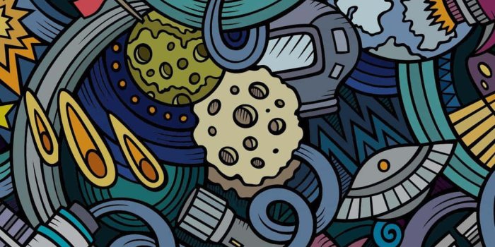 1080x1920 Colorful Aesthetic Doodles Wallpaper