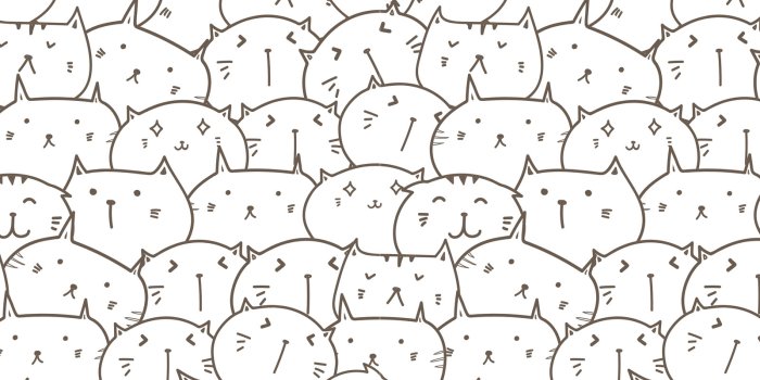 1600x900 Cat Doodle Wallpapers