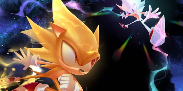 1069x748 Super Sonic vs Hyper Sonic by leifii on