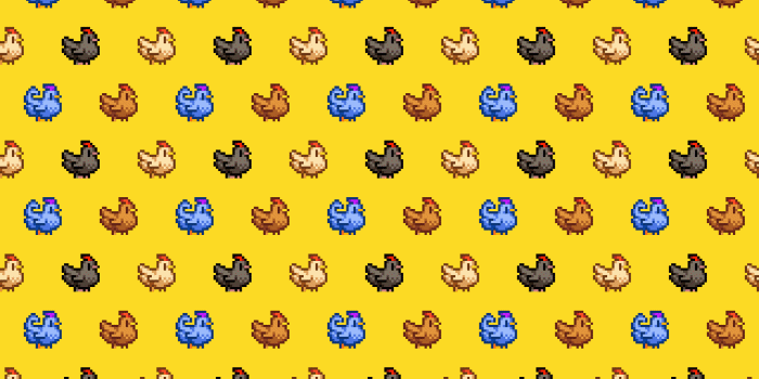 1920x1080 chickens of Stardew Valley