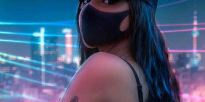 736x1308 Masked Girl iPhone Wallpaper - iPhone