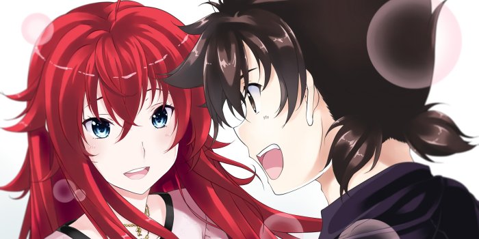 2111x1584 School Dxd, Rias Gremory, Issei Hyoudou