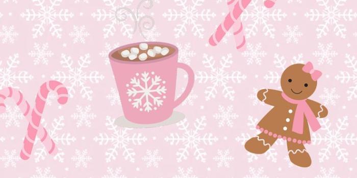 736x1592 Pink The Season Christmas Phone