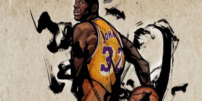 1920x1200 Magic Johnson Digital Drawing Wallpaper