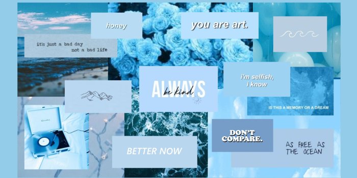 2000x1080 Blue Aesthetic Laptop/desktop Wallpaper