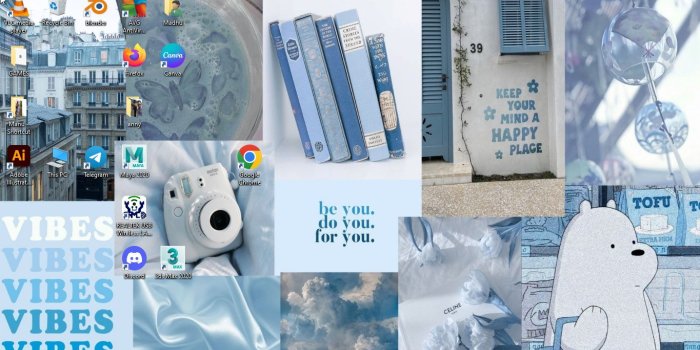 1365x729 PASTEL Blue Aesthetic Wallpaper