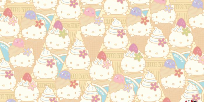 2400x1500 Sanrio Hello Kitty Ice Cream Pattern