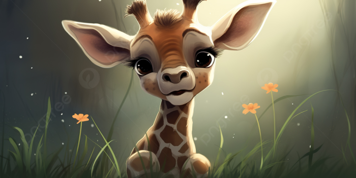 1200x673 An Animation Of A Cute Baby Giraffe