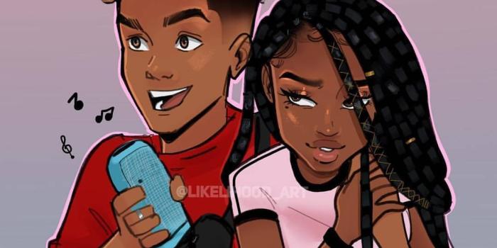 1080x1350 Download Black Girl And Boy Wallpaper