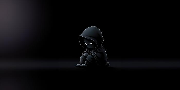 5120x2880 Dark Soul Boy Minimal Hoodie Wallpaper