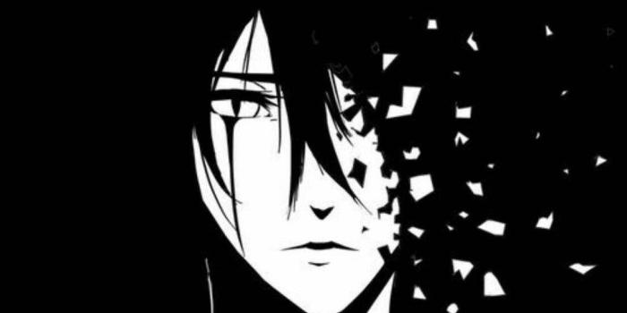 1082x1920 Download Heartbroken Boy Anime Black