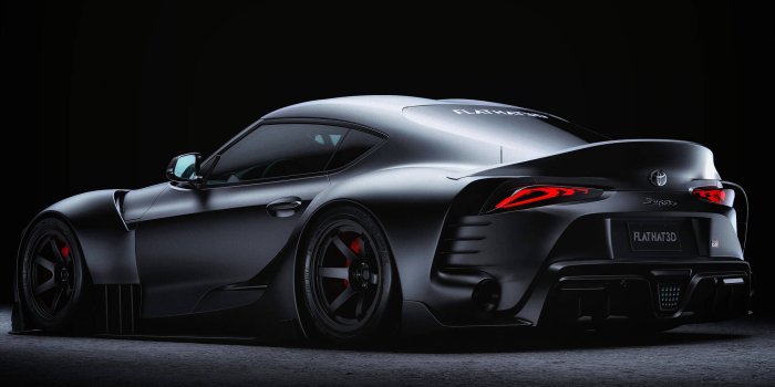 1920x1920 Download free Matte Black Toyota Sports