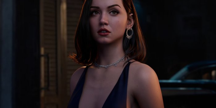 1024x768 Wallpaper ana de armas, beautiful