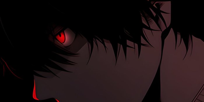 1181x2560 Death Note L with Fiery Red Eyes
