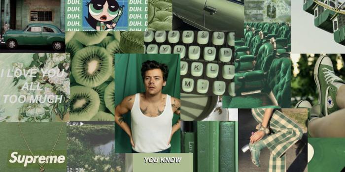 900x620 100+] Sage Green Collage Wallpapers