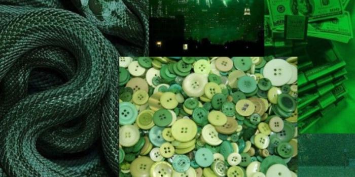 808x1457 Aesthetic Green Collage Wallpaper