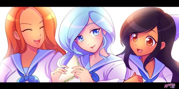 1920x1080 Aphmau And Girl Friends Wallpaper