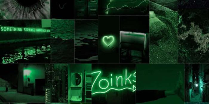 801x1200 Download Green Collage Wallpaper