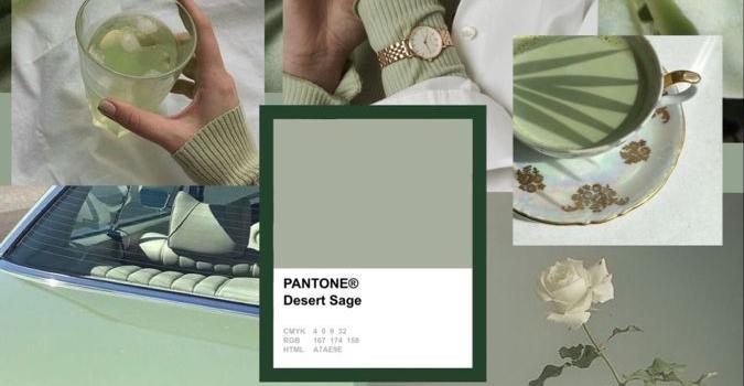 675x1200 Dark Sage Green Collage Wallpapers