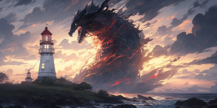 2184x1224 Majestic Monster Lighthouse Encounter