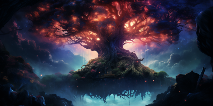 2912x1632 Mystical Yggdrasil HD Wallpaper by patrika