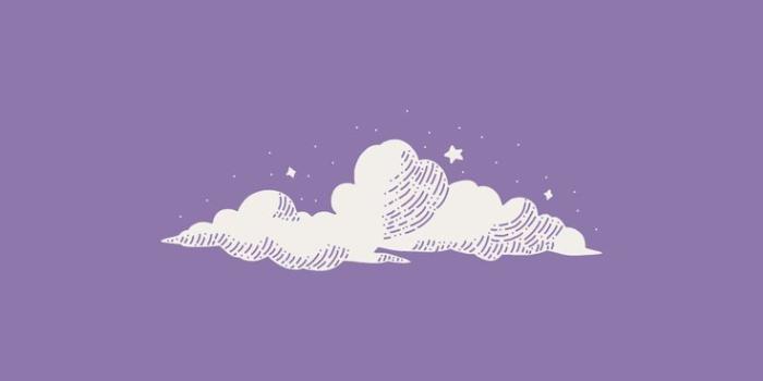 736x1308 Cute Purple Cartoon Cloud Wallpaper