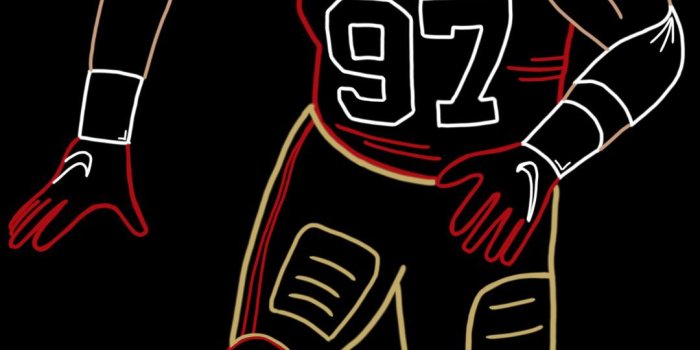 1080x1920 Nick Bosa neon art design (1080x1920