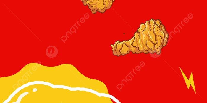 1200x1800 Red Fried Chicken Food Poster
