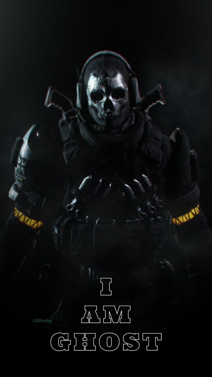 736x1308 Ghost Wallpaper Call of Duty Mobile