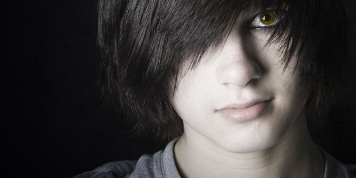 1600x1501 Black Emo Boy Wallpapers