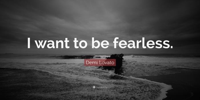 3840x2160 Demi Lovato Quote: “I want to be fearless.”
