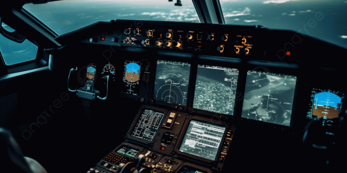 1200x673 An Airplane Cockpit With Several