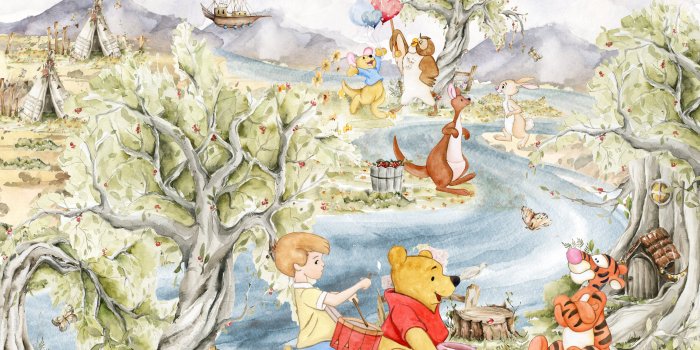 2308x2000 Winnie Pooh Wall Decal