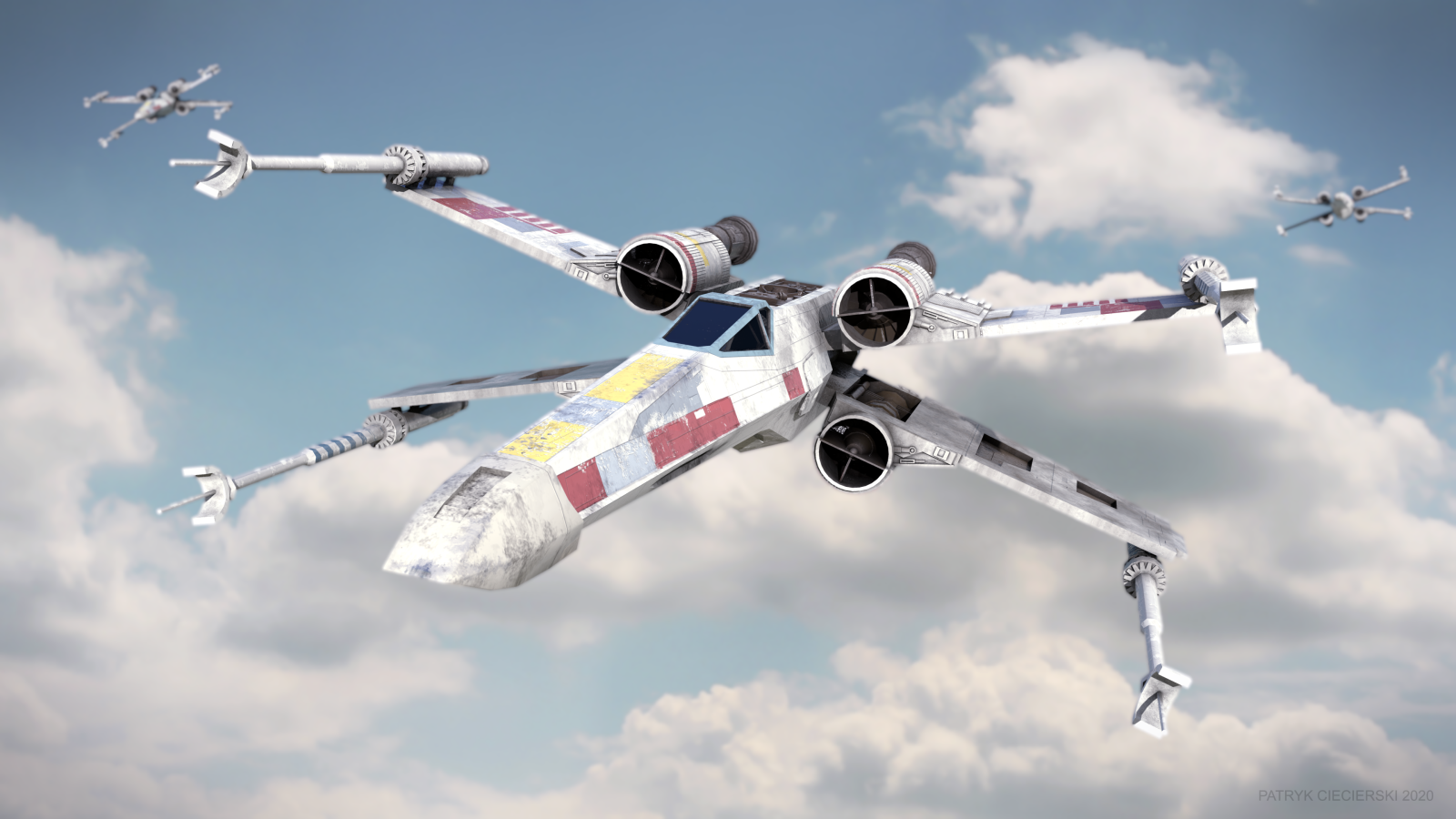 3840x2160 X-Wing Wallpaper (made by me) : r/StarWars