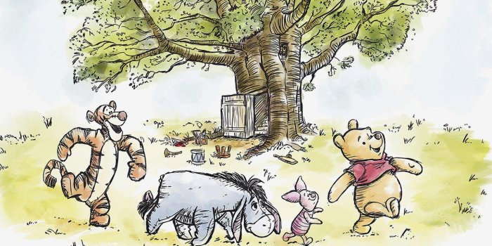 1360x1836 Disney Winnie The Pooh Watercolor Peel