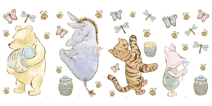 900x900 Disney Classic Pooh Appliques in the