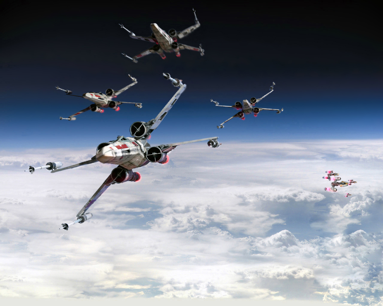 1280x1024 Star Wars, Sci Fi, X Wing