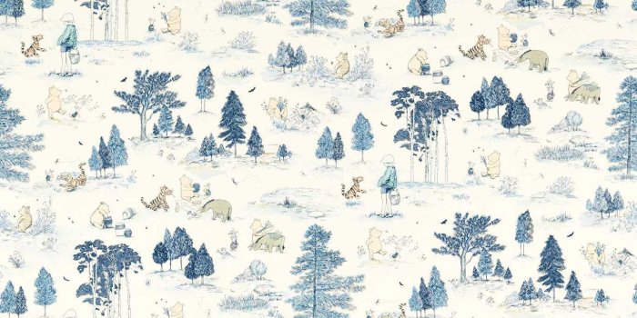 1366x1366 Winnie The Pooh Fabric – Lionheart