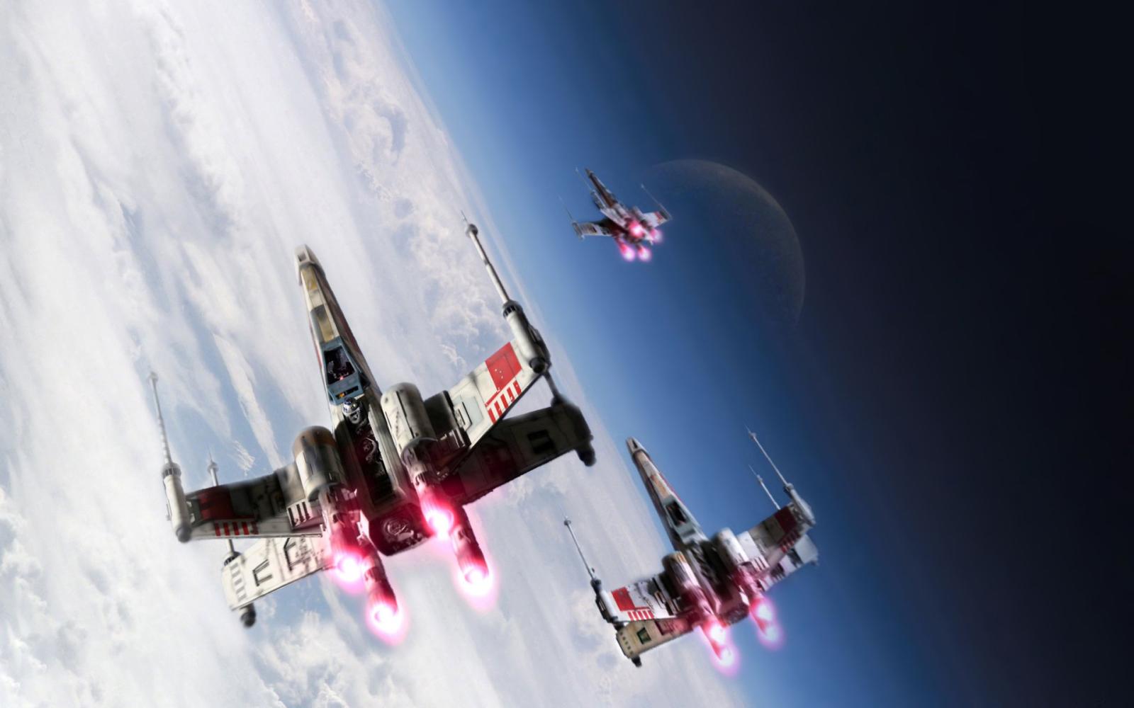 1920x1200 Squadron Of X-Wing Starfighters